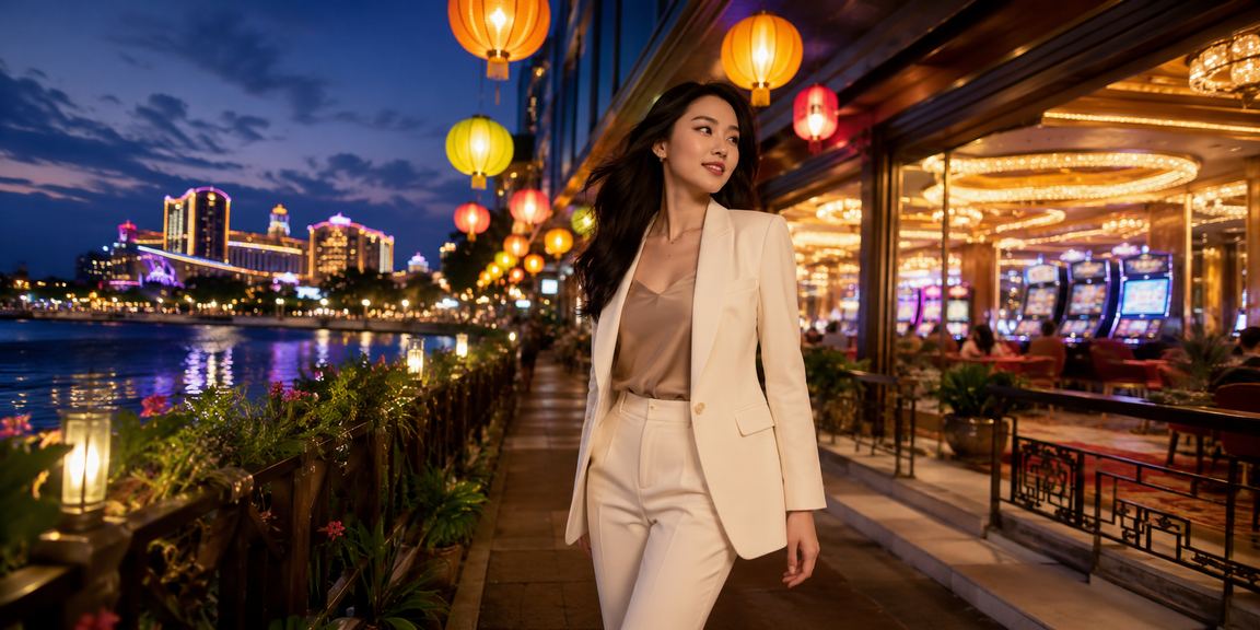Khung cảnh chợ đêm Sài Gòn về đêm với người dùng đang xem ưu đãi casino trên điện thoại